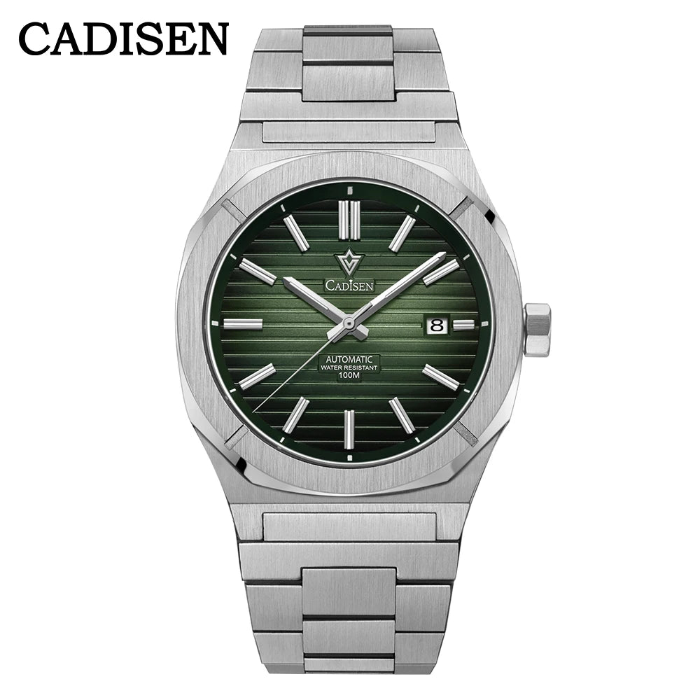 CADISEN Diver Watch Luxury Sapphire MIYOTA 8215 German Designer Men Automatic Mechanical Watches Waterproof Luminous Wristwatch