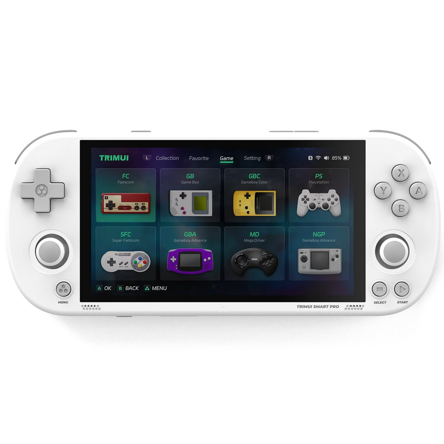 TRIMUI Smart Pro Retro Handheld Game Console – 5000mAh, 4.96" IPS Screen, 30,000+ Games, Portable Video Game Player