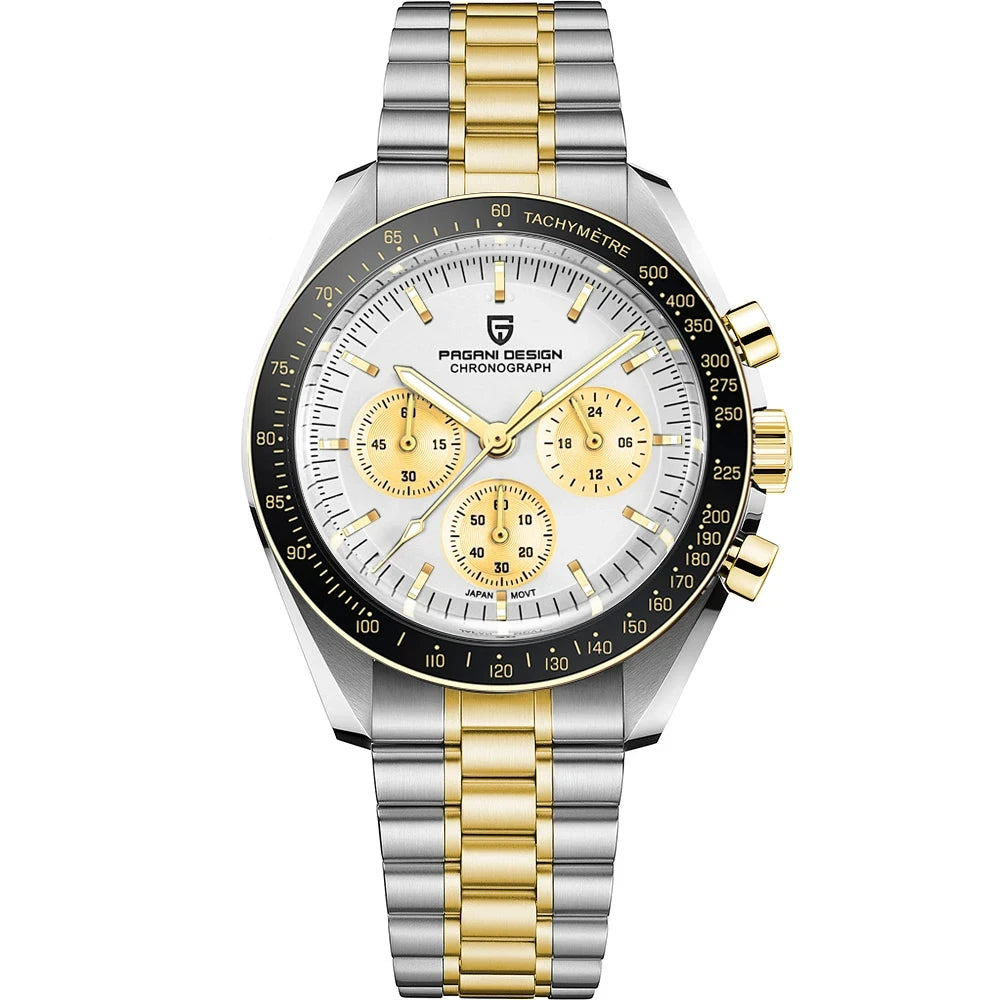 New PAGANI DESIGN Men's Watches Luxury Quartz Watch Men Sports AR Sapphire glass 100M Waterproof Luminous Speed Chronograph 2026