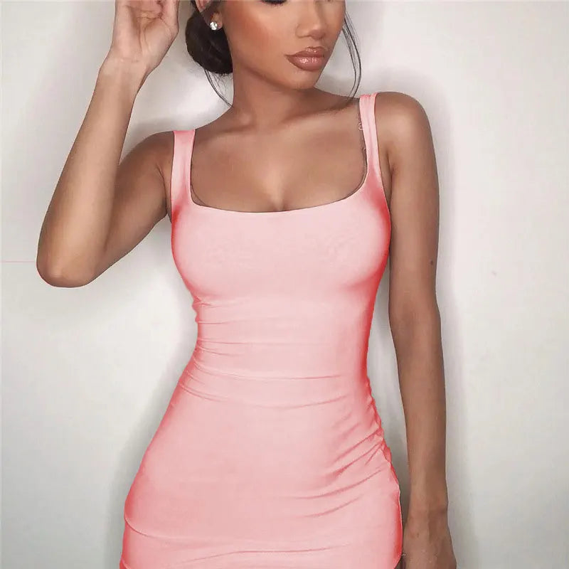 Women Summer Dress For Women Sexy Slim Casual Party Dresses Sundress Sexy Office Lady Elegant Mini Bodycon Dress Vestidos