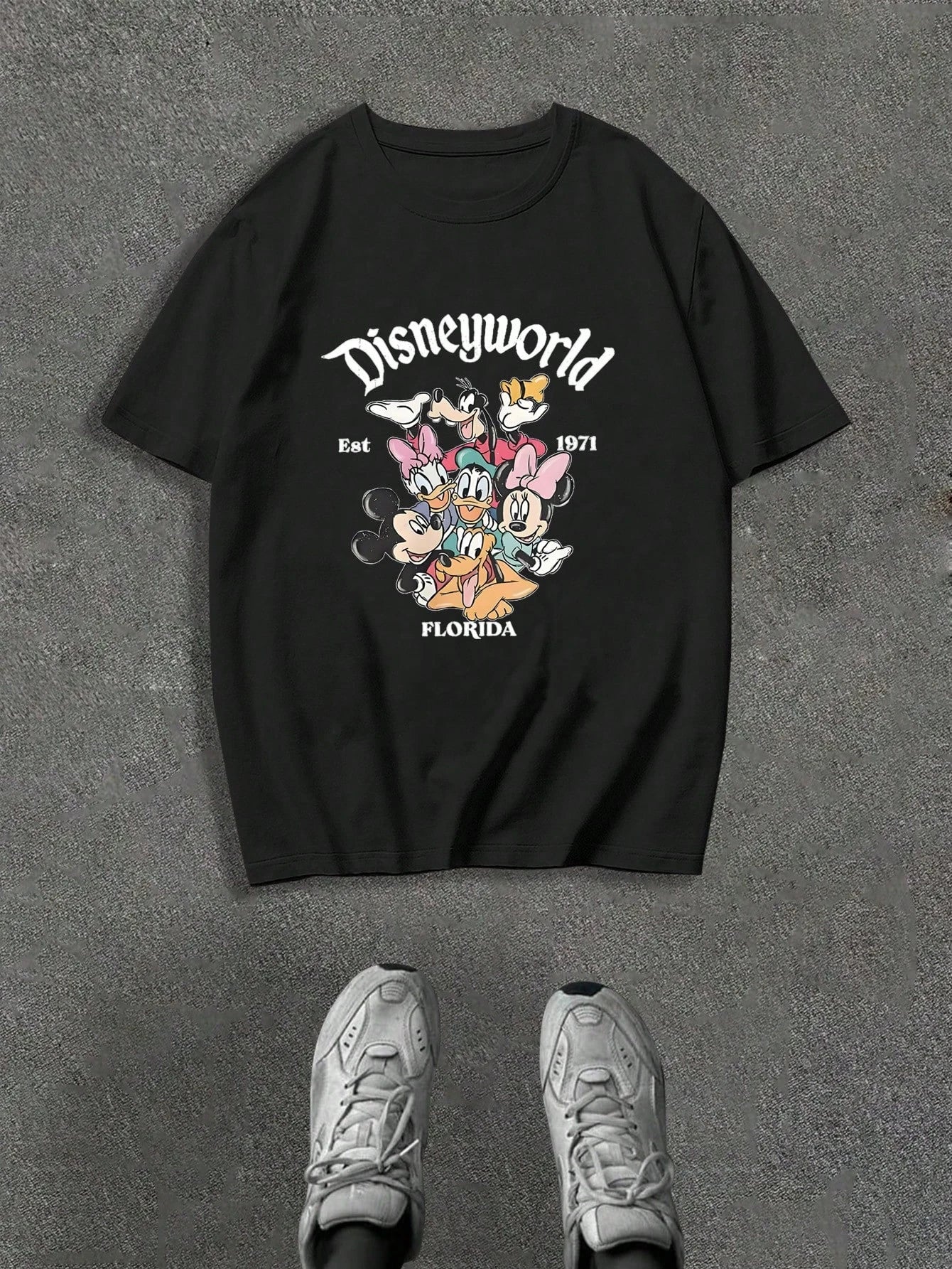 Mens Fashionable Home Outdoor Commuting Versatile Pattern Printed High-Quality Cotton T-Shirt men clothing oversized t shirt