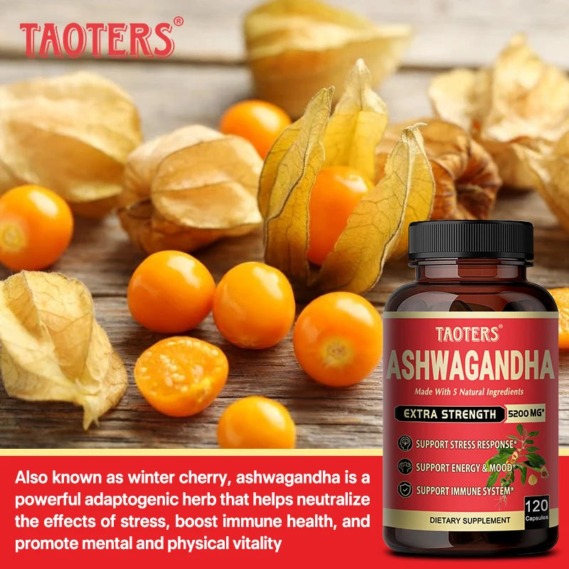 Ashwagandha High Concentrate Turmeric, Rhodiola Rosea, Ginger, Black Pepper - Mood, Immune, Energy Support