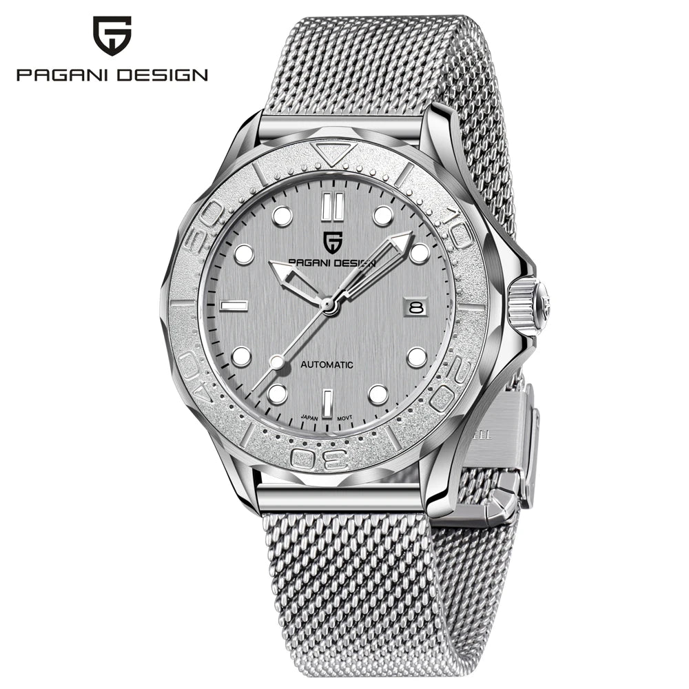 PAGANI DESIGN 007 Mens Watches Luxury Automatic Watch For Men Mechanical Wristwatch AR Sapphire Mirror Super Luminous Waterproof