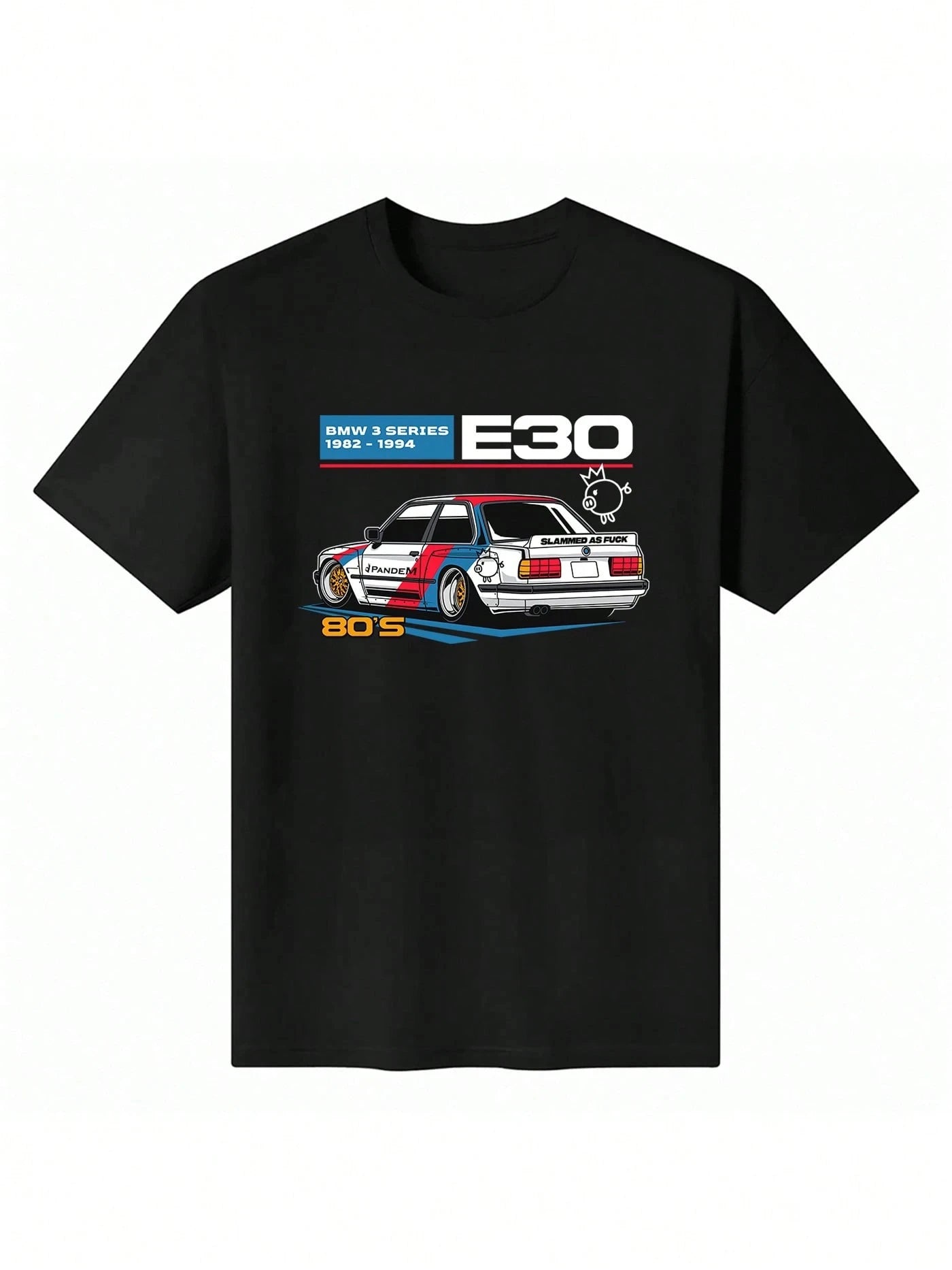 Graphic Mens Cotton T-Shirt Black Casual Summer Car Challenger Racing Automobile T-Shirt DesignComfortable For Daily WearTravel