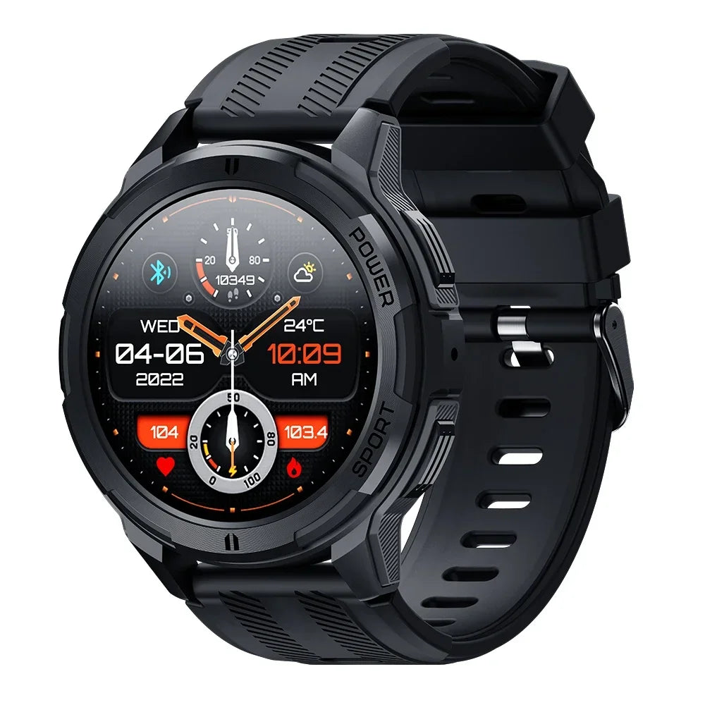 Oukitel SmartWatch BT10 Watch Sport 2024 For Men 410mAh 1.43 Inch BT5.2 Men's Smartwatch