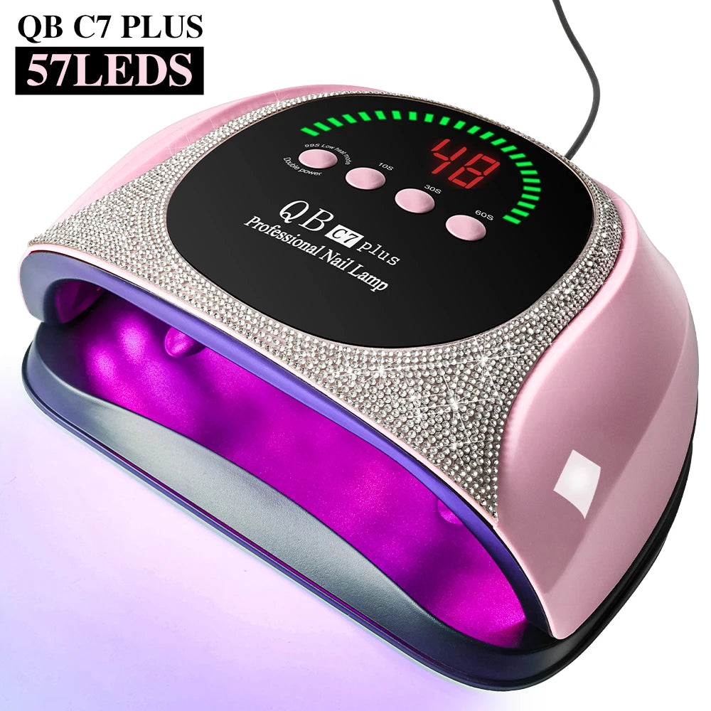 UV/LED Nail Dryer Lamp 57 LEDS Quick Drying Gel Polish Curing Light With LCD Display Manicure Equipment Tools for Acrylic Gel