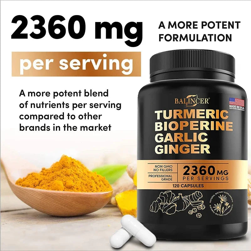 Balincer Turmeric Extract - helps fast absorption of vitamins and anti-inflammatory, joint muscle, immune system health