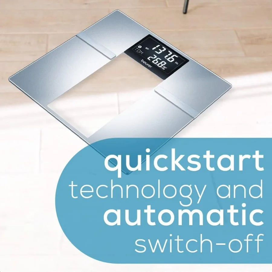 BF720 Smart Scale for Body Weight Body Fat Body Water More 400 lb Capacity Bluetooth App Connectivity Calorie Tracking MultiUse