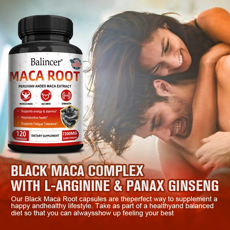 Maca Root Capsules – Boost Energy and Stamina, Improve Focus, and Boost Immunity