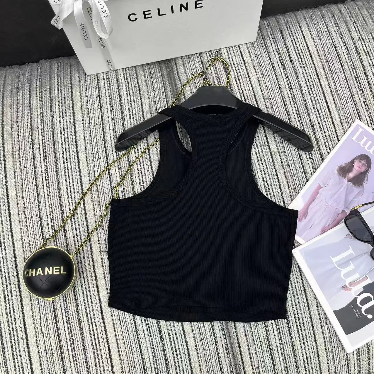 2025 Women's Sport Blue Stretch Cotton Tank Top Moisture-Wicking Quick Dry High Elastic Gym Yoga Running Casual Athletic S-L