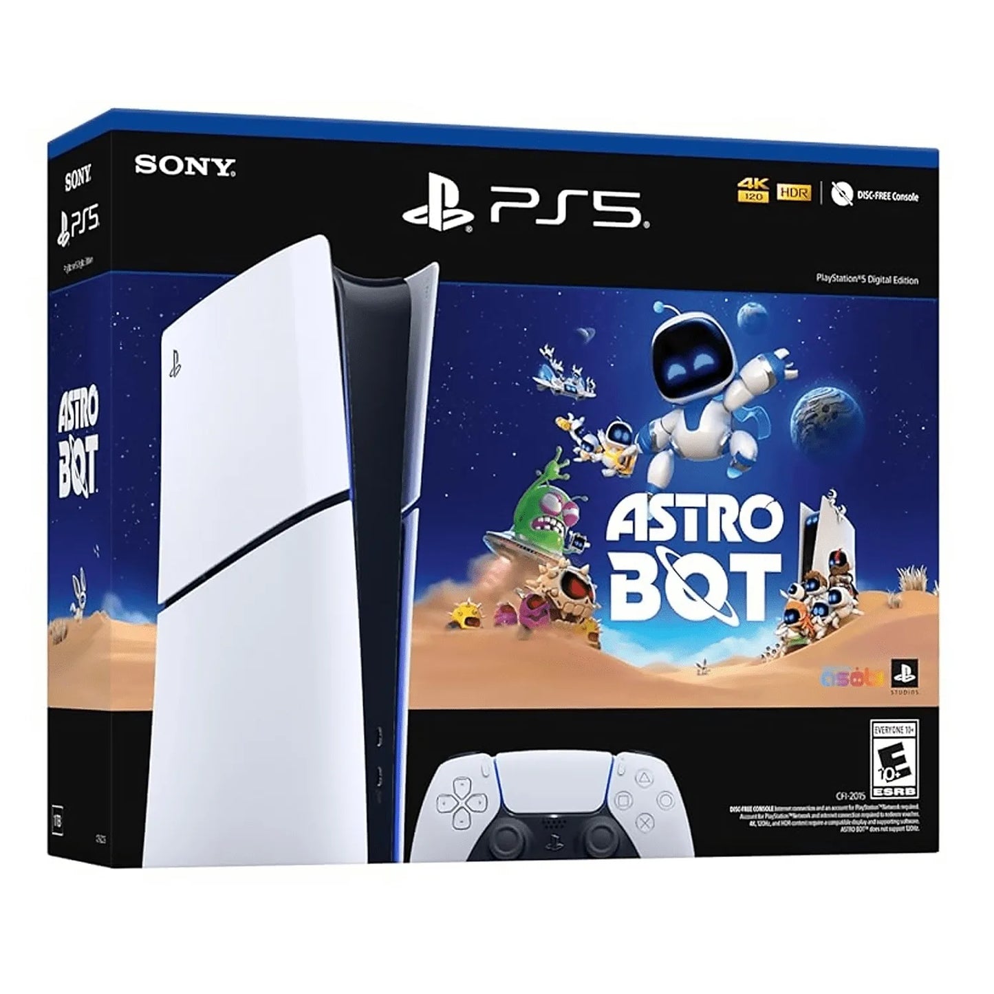 Sony PlayStation 5 Digital Edition – ASTRO BOT Game Bundle – Includes DualSense Wireless Controller – 4K HDR Gaming System