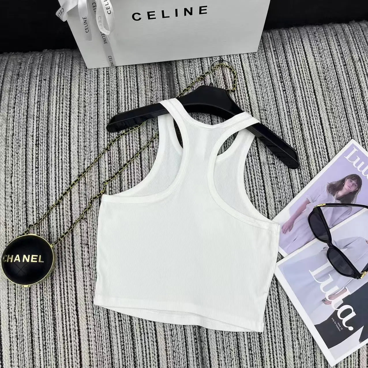 2025 Women's Sport Blue Stretch Cotton Tank Top Moisture-Wicking Quick Dry High Elastic Gym Yoga Running Casual Athletic S-L