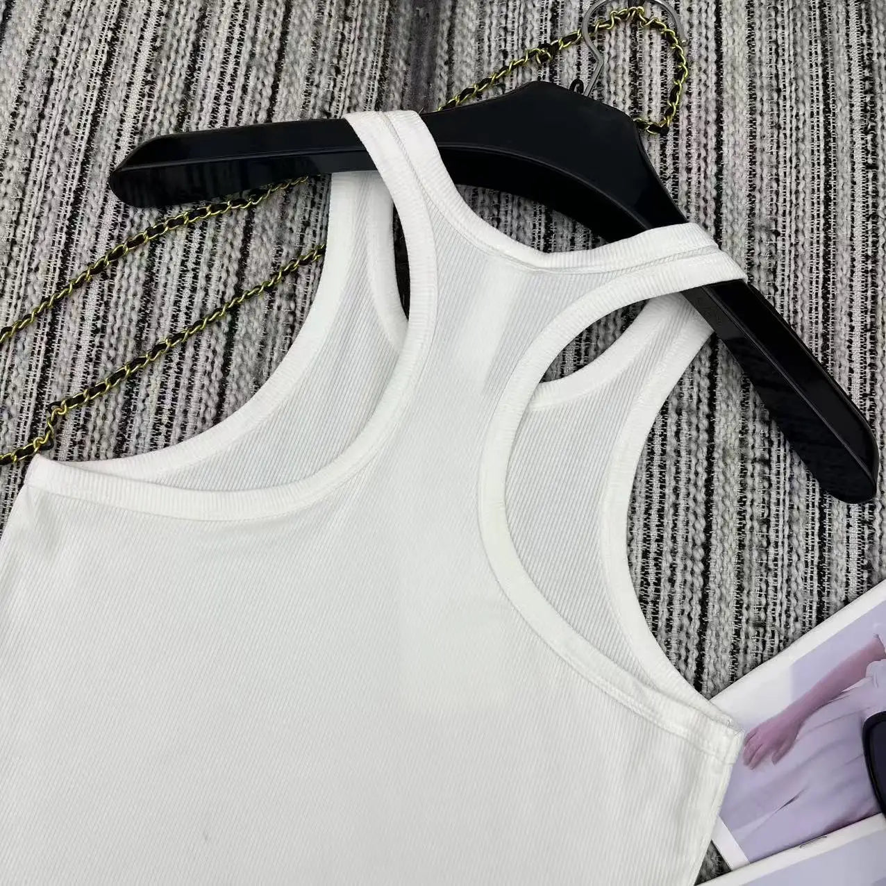 2025 Women's Sport Blue Stretch Cotton Tank Top Moisture-Wicking Quick Dry High Elastic Gym Yoga Running Casual Athletic S-L