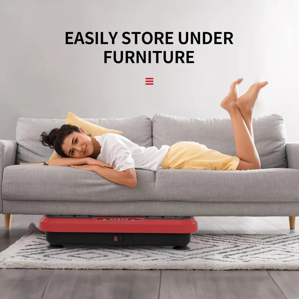 Vibration Plate Exercise Machine for Lymphatic Drainage, Power Plate Vibration Platform for Weight Loss, Shaping Toning & Wellne