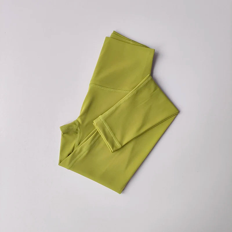 High-End Women's Naked Feeling Fitness Leggings Soft Workout Yoga Pants Energy Gym Tights for Running