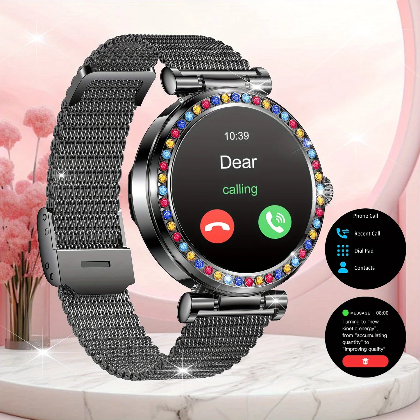 2025 new fashionable wireless calls, Smart watch, phone dialing, call notification and rejection, a variety of wallpapers