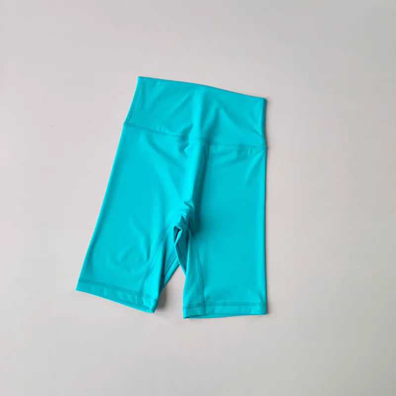 Summer Yoga Sports Shorts Women's Tight Cycling Shorts Naked Breathable Running Shorts High Waist Quick Dry Fitness Shorts