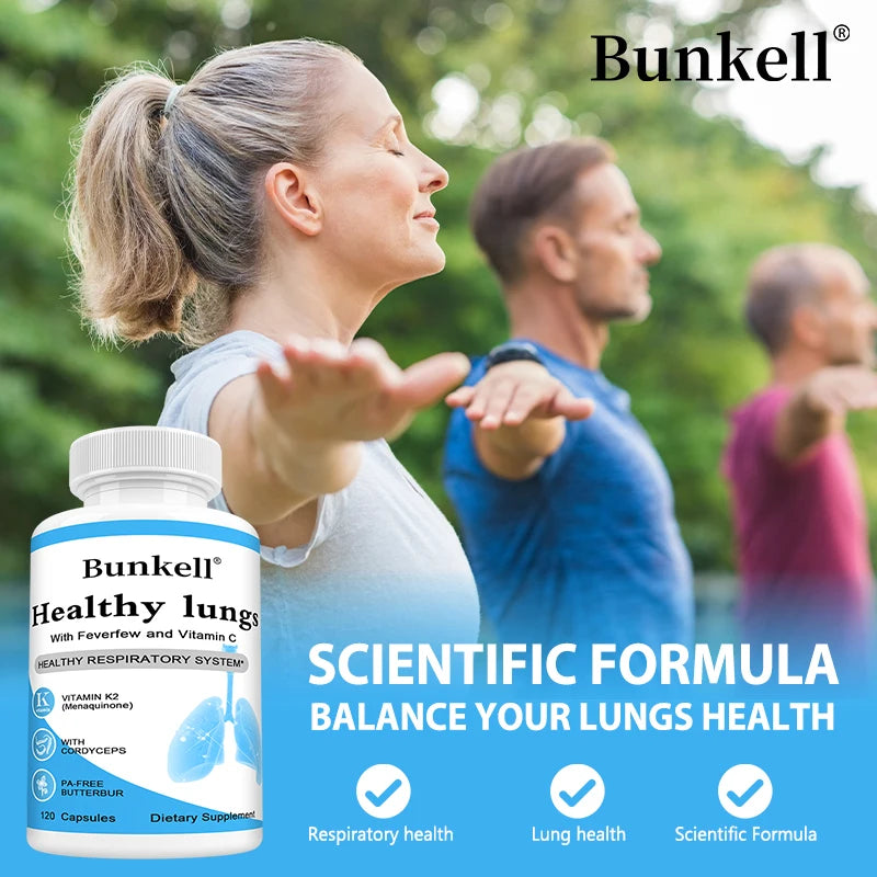 Lung Health, Lung Support Supplement, Cleansing and Detoxification Formula, Vitamin C, Bronchial and Respiratory Support