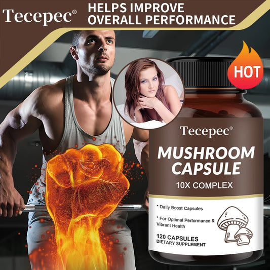 Mushroom Complex Capsules,Containing Lingzhi,Cordyceps,Hericium,Etc.,Antioxidants,Strengthen The Immune System,Improve Memory
