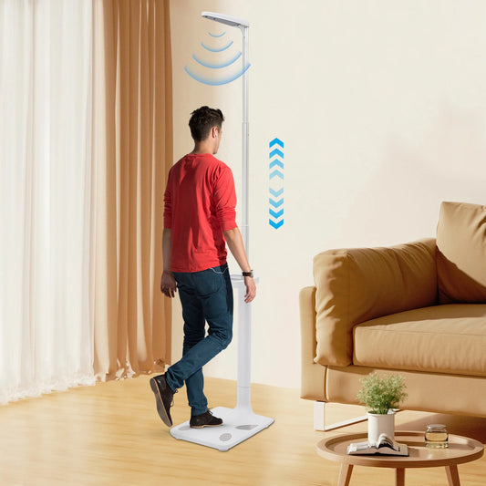 Multifunction Physician Medical Body Weight Scale, Ultrasonic Height Body Fat Analyzer, Voice Broadcast & LCD Display