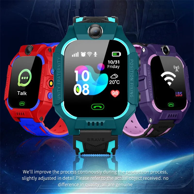 Z6 Kids Smart Watch Sim Card Call Phone Smartwatch Waterproof Camera 1.44-inch Touch-screen Alarm Clock