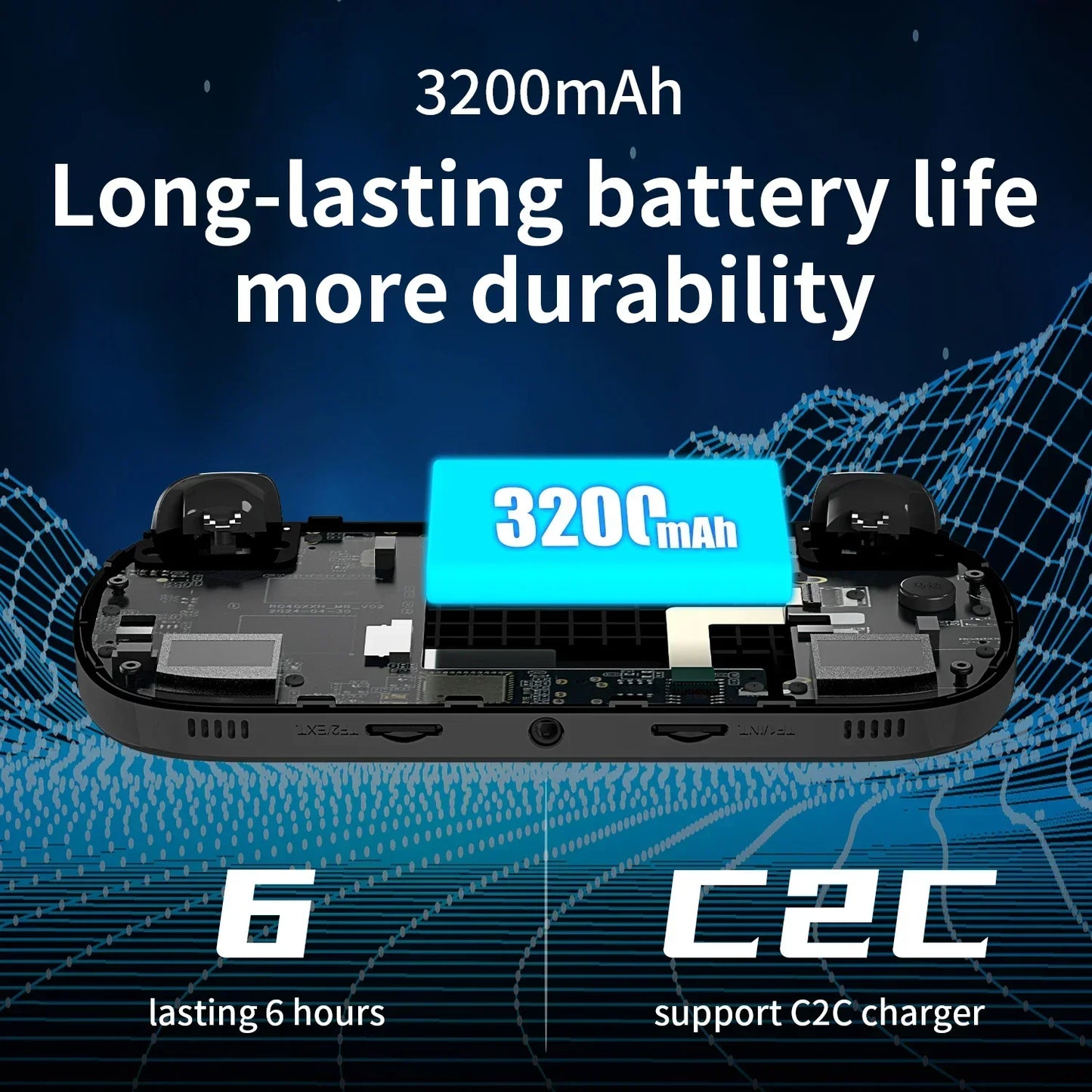 ANBERNIC RG40XX H Handheld Game Console 4'' Screen Linux System Joystick RGB Lighting Effect RG40XXH Video Player Trimui Console