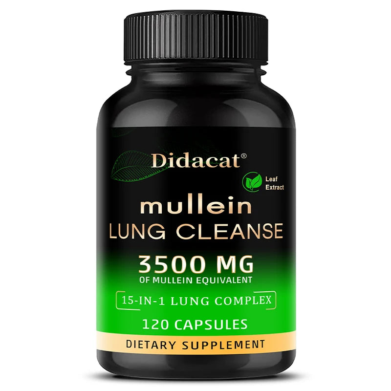 Mullein Leaf Extract Supplement 3500MG - Lung Clearing, Lung Health, Helps with Healthy Breathing, Immune System Support