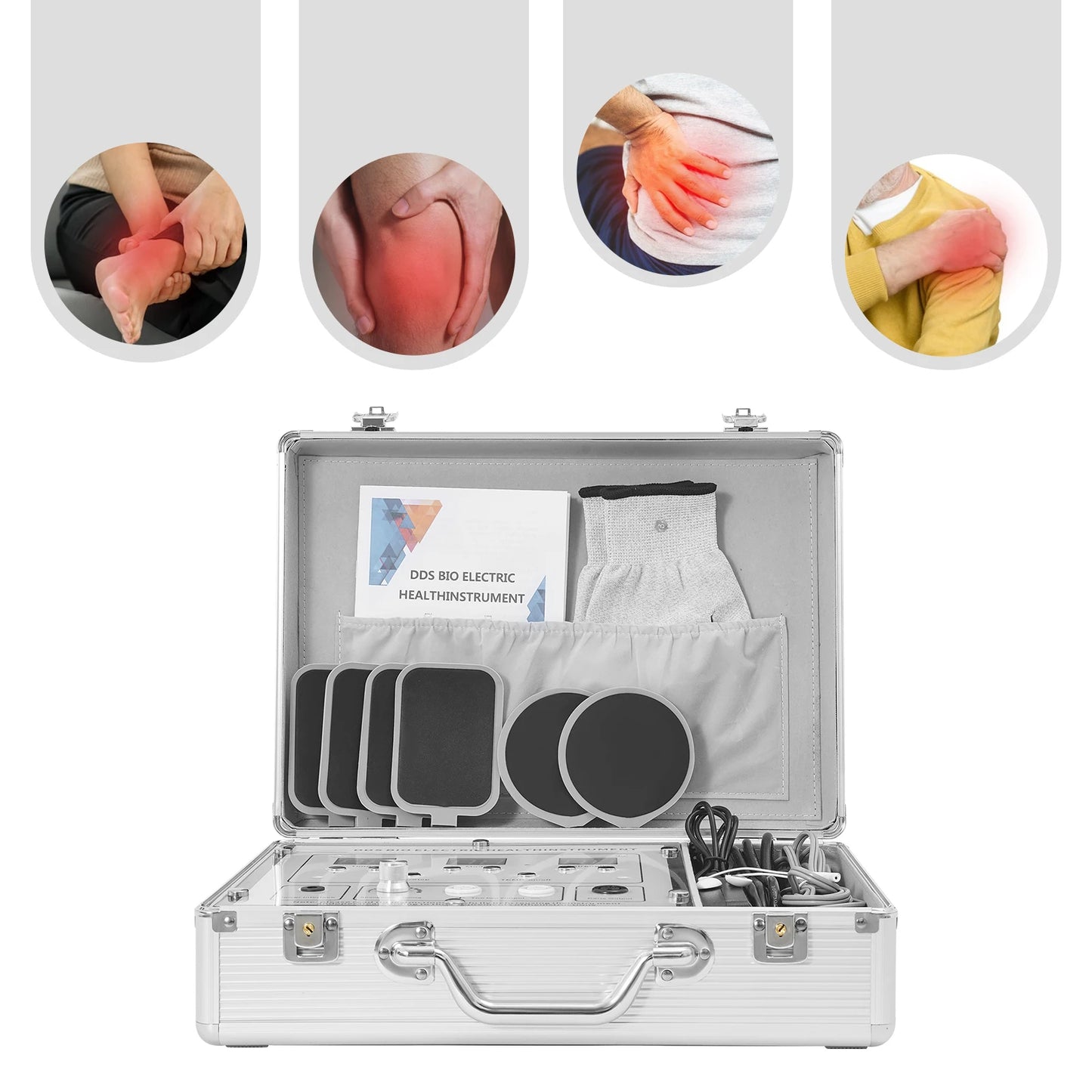 Glove Massager Body Massage Bioelectric Pulse Massage Traditional Chinese Meridian Massage 10 Modes 99 Levels