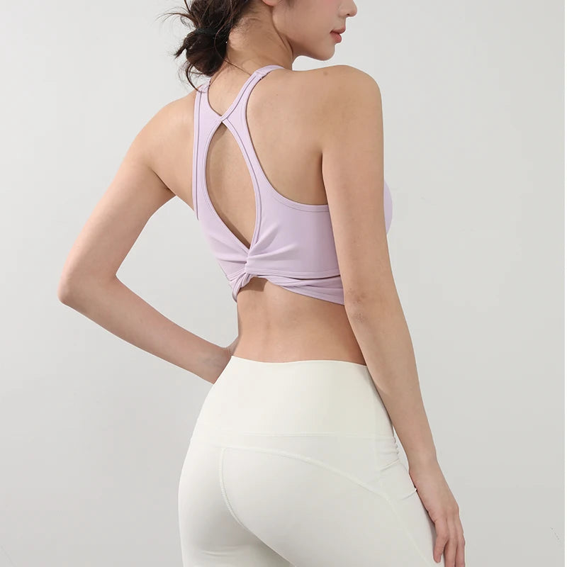 Sexy mesh sports bra with pads yoga clothes vest for women running beauty back gym top sports bra quick-dry fitness tank vest