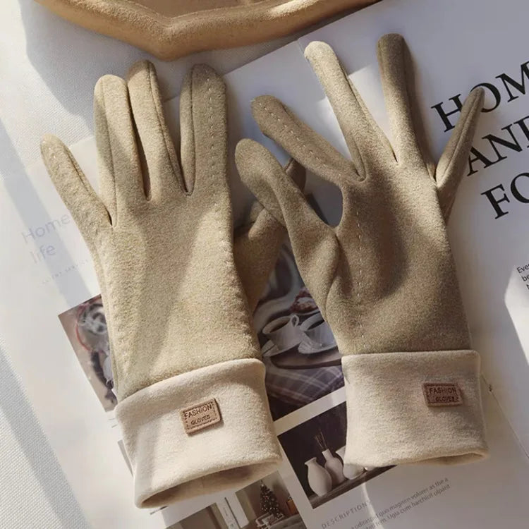 New Grace Fashion Lady Gloves Women Winter Vintage Touch Screen Driving Keep Warm Windproof Glove Mittens Dropshiping G072