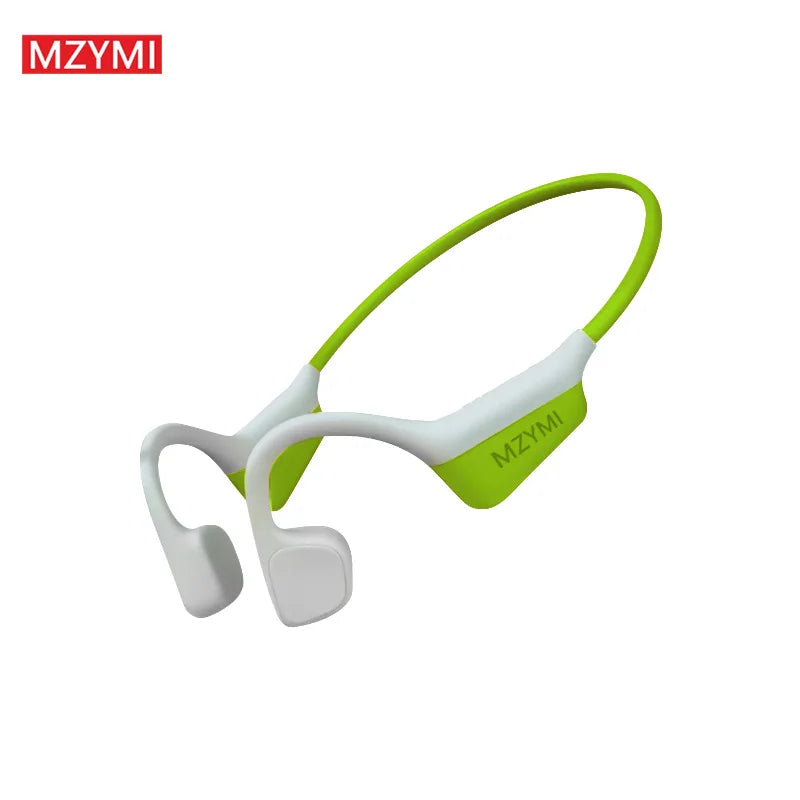 MZYMI Bone Conduction Sport Headphones I18PRO Neckband Bluetooth 5.3 Earphones Hifi Sound Running Wireless Headset TWS Earbuds