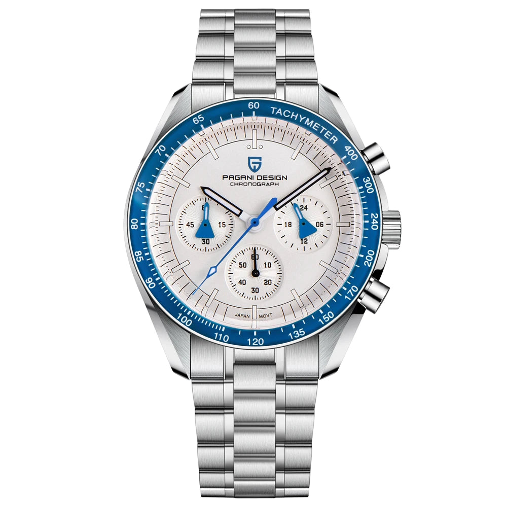 PAGANI DESIGN 2026 New Tribute to CK2998 Moon Watch Retro Luxury Quartz Watches For Men Stainless steel Sport Chronograph Man