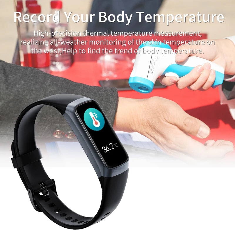 LIGE Amoled Smart Watch Men 2025 Smart Band Women Heart Rate Blood Smartwartch Waterproof Smart Bracelet Sport Fitness Tracker