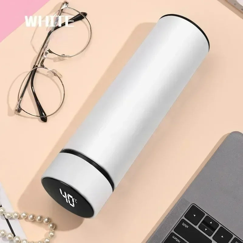500ml Stainless Steel  Bottle with Digital Temperature Display LED Intelligent Temperature