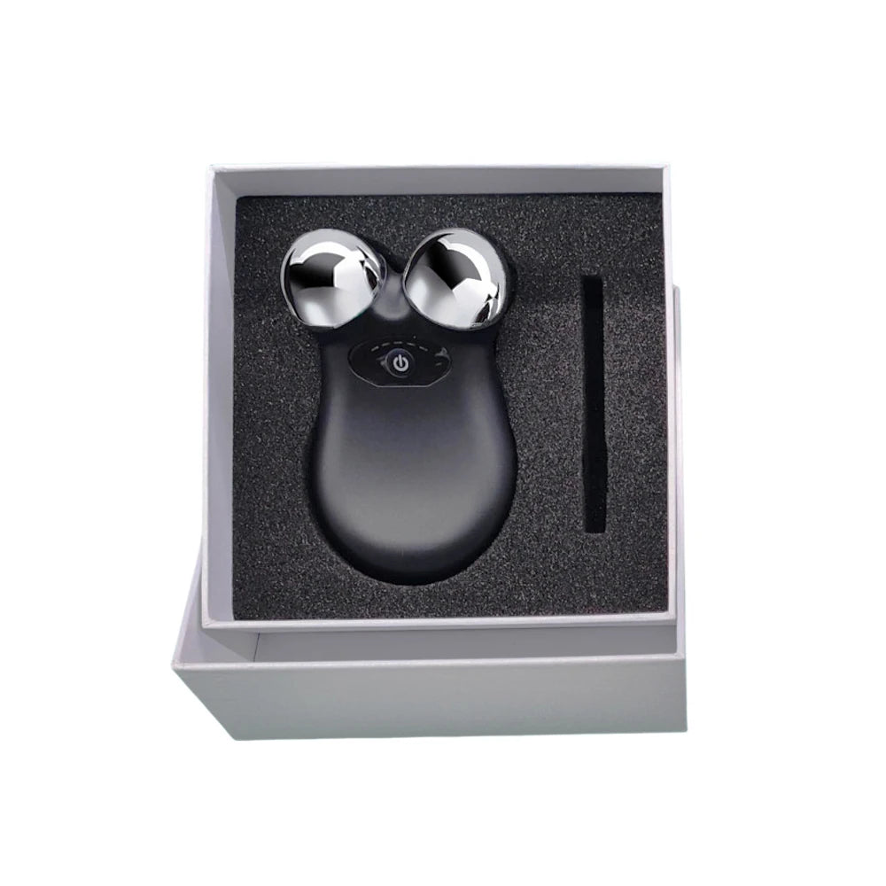 Microcurrent Facial Massager Roller Anti Wrinkles EMS Face Lift Skin Tightening Machine Face Firming Slimming Skin Care 2028