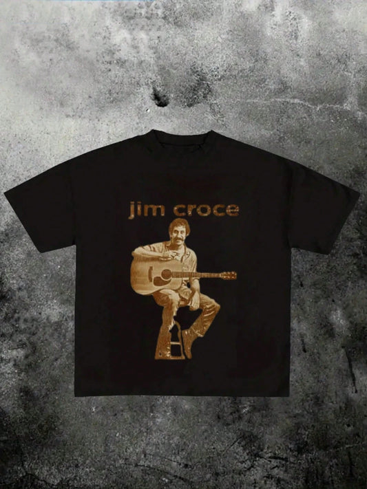 Men Jim Croce  Musician Tribute T - Shirt  Summer Unisex shirts for men vintage t shirt streetwear anime clothes shirt one piece