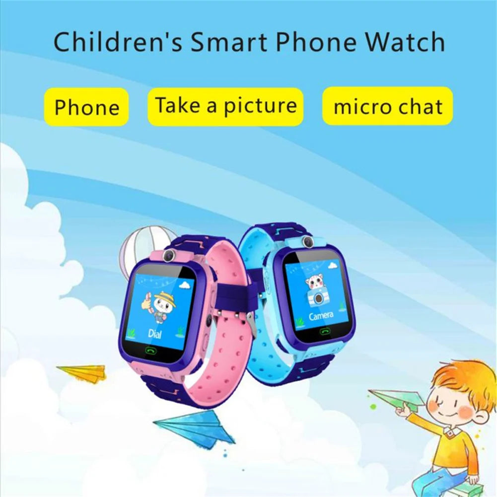 Q12b Children Smart Watch Life Waterproof Kids Positioning Call Smartwatch Remote Locator Watch For Boys Girls