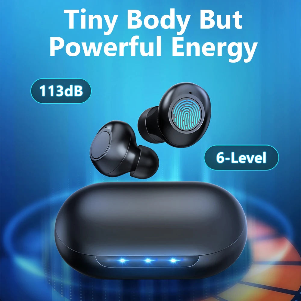 HealthTree Mini Hearing Aids Digital Rechargeable Hearing Aid 16-Channel Sound Process Portable for Deaf Elderly Sound Amplifier