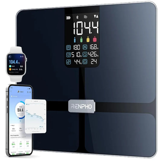 Smart Scale for Body Weight Measurement with Advanced Health Tracking: 13 Comprehensive Metrics Including BMI Body Fat Percenta