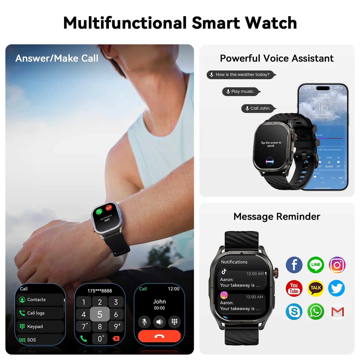 2025 KOSPET MAGIC P10 GPS Smartwatch For Men Anti-Fingerprint AMOLED Screen Dual-Band GNSS IP69K 5ATM Waterproof 180+ Sport Mode