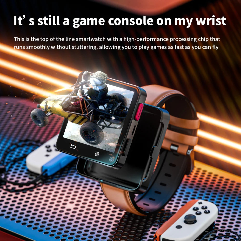 LOKMAT APPLLP 2 MAX Dual Camera Android 11 Watch Phone Wifi Videos Calls Smart Watch 4G Network Phone Calls Mini Smart Phone