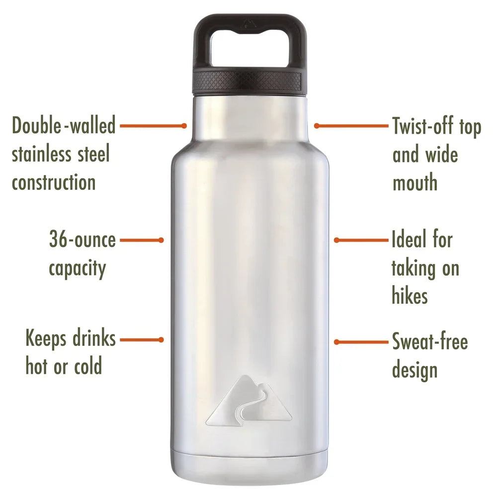 Wide Mouth Insulated Double Wall Stainless Steel Water Bottle