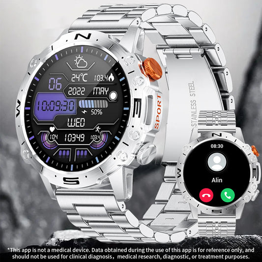 LIGE 2024 New Bluetooth Call Smart Watch Men 1.43 Inch AMOLED HD Screen Al Voice Waterproof Sports Smart Watch Men Reloj Hombre