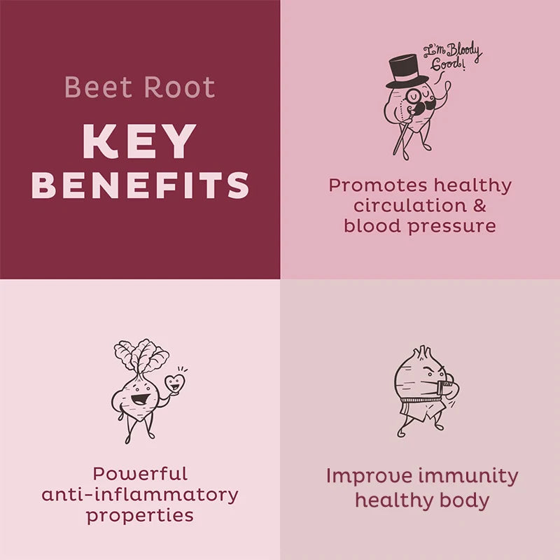 TAOTERS Beetroot + Milk Thistle + Black Pepper Extracts Benefit Liver Health, Cardiovascular Health, Detoxification and Immunity