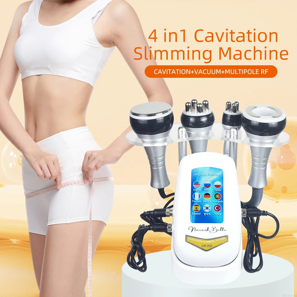 3/4-in-1 40K Body Slimming Massager Cavitation Machine Multi-Functional Device Face Body Tightening Lifting  Beauty Salon