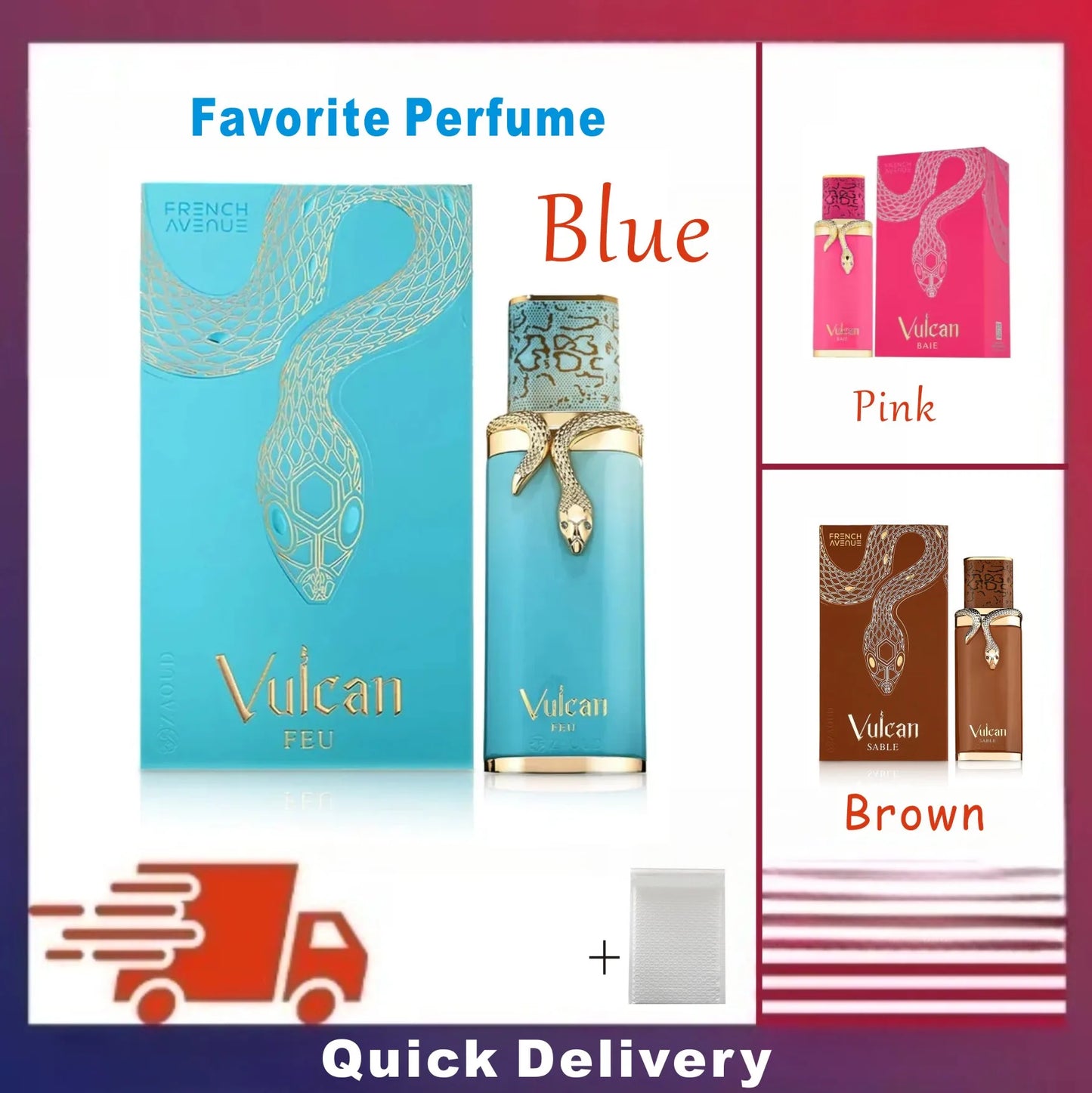Fragrance World French Avenue Vulcan Collection (Vulcan Feu) vanilla perfum，men cologne long lasting fragrance，Christmas gifts,