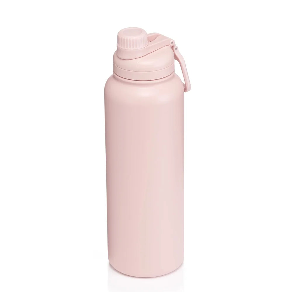 Insulated Stainless Steel Water Bottle 40oz Leakproof Chug Lid Matte Powder Coating Double Wall Vacuum Hydration Bottle