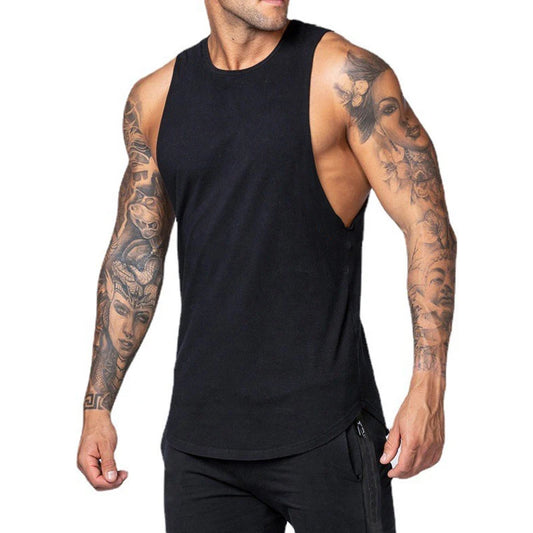 Men's Tank Top Training Clothing Bodybuilding Singlets Sleeveless Sports Workout Vest