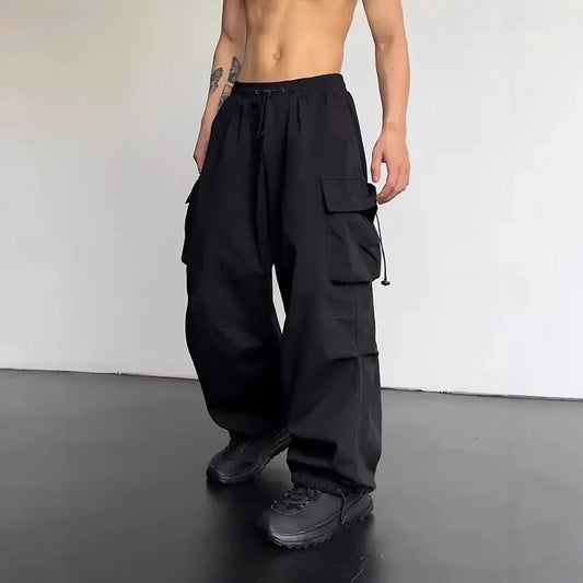 Quick Dry American Style Work Pants High Waist Wide Leg Casual Sports Long Trousers for Men  New Arrival