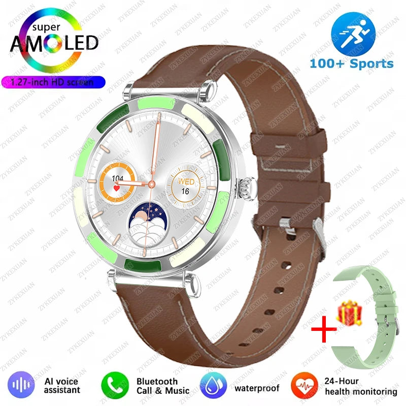 2025 Ultra-clear Fashion Women Smartwatch 1.27" HD Screen Dynamic Heart Rate Bluetooth Call&Music Smart Watch For Android iOS
